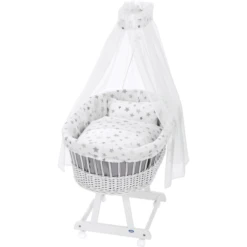 Alvi® Moisés Birthe Blanco 777-9 Estrella Plateada -Bebé Muebles Tienda alvi moises birthe blanco 777 9 estrella plateada a247426 3