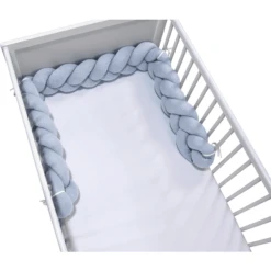 Alvi ® Protector Para Nido Trenza Special Fabric Quilt Aqua -Bebé Muebles Tienda alvi protector para nido trenza special fabric quilt aqua a324940 3