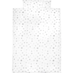 Alvi Ropa De Cama 100 X 135 Cm, Estrellas Gris Plata