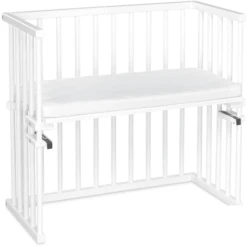 Babybay Capazo Midi Blanco Con Colchón Calssic Cotton Soft