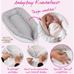 Babybay Cuddle Nest Gris Perla Puntos Blancos -Bebé Muebles Tienda babybay cuddle nest gris perla puntos blancos a288059 3