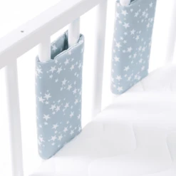 Babybay ® Nestchen Ultra Fresh Piqué Adecuado Para El Modelo Original , Azure Stars White -Bebé Muebles Tienda babybay nestchen ultra fresh pique adecuado para el modelo original azure stars white a311523 3