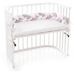 Babybay ® Nido Trenzado Blanco/beige/rosa -Bebé Muebles Tienda babybay nido trenzado blanco beige rosa a288041 3