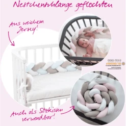 Babybay ® Nido Trenzado Blanco/beige/rosa -Bebé Muebles Tienda babybay nido trenzado blanco beige rosa a288041 4