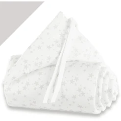 Babybay Protector Midi/ Mini Estrellas Gris Perla -Bebé Muebles Tienda babybay protector midi mini estrellas gris perla a161403 2