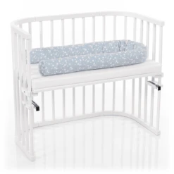 Babybay Protector Para Cuna Colecho Azul Celeste Con Estrellas Blancas -Bebé Muebles Tienda babybay protector para cuna colecho azul celeste con estrellas blancas a214938 2