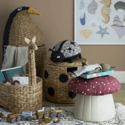 Blommingville MINI Taburete Seta Pouf Lue Rot -Bebé Muebles Tienda blommingville mini taburete seta pouf lue rot a382397 2