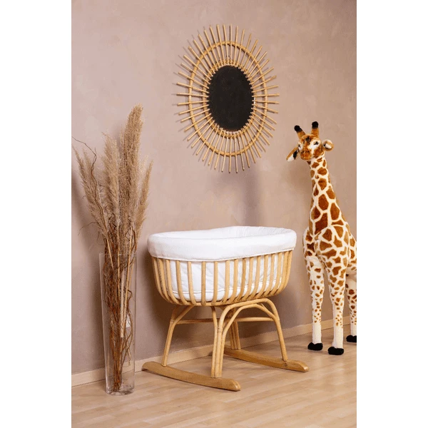 Childhome CHILD HOME Cuna De Ratán Con Funda De Jersey, Colchón Y Nido 7 Childhome CHILD HOME Cuna De Ratán Con Funda De Jersey, Colchón Y Nido - Imagen 5