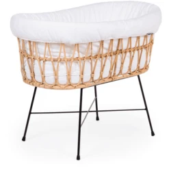 Childhome CHILD HOME Cuna Moisés De Ratán Patas Metálicas Con Colchón Y Nido -Bebé Muebles Tienda child home cuna moises de ratan patas metalicas con colchon y nido a367074 2