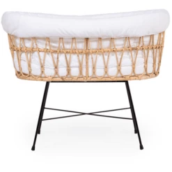 Childhome CHILD HOME Cuna Moisés De Ratán Patas Metálicas Con Colchón Y Nido -Bebé Muebles Tienda child home cuna moises de ratan patas metalicas con colchon y nido a367074 3