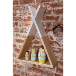 Childhome CHILD HOME Estantería De Pared Tipi Nature-blanco -Bebé Muebles Tienda child home estanteria de pared tipi nature blanco a287306 3