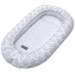 Emma & Noah Cuddle Nest Lozenges Grey