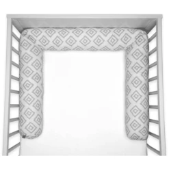 Emma & Noah Protector Para Nido Diamonds Grey -Bebé Muebles Tienda emma noah protector para nido diamonds grey a347282 4