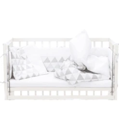 Fillikid Juego Completo De Ropa De Cama Para Triángulos De Coco Gris/blanco -Bebé Muebles Tienda fillikid juego completo de ropa de cama para triangulos de coco gris blanco a281574 3