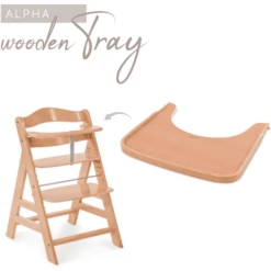 Hauck Alpha Bandeja De Madera Nature -Bebé Muebles Tienda hauck alpha bandeja de madera nature a299948 2