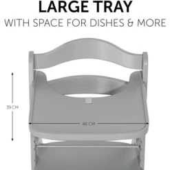 Hauck Bandeja De Madera Alpha Gris -Bebé Muebles Tienda hauck bandeja de madera alpha gris a371586 4