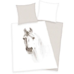 HERDING Ropa De Cama Caballo Blanco 135 X 200 Cm -Bebé Muebles Tienda herding ropa de cama caballo blanco 135 x 200 cm a310759 2