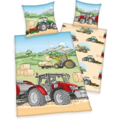 HERDING Ropa De Cama De Franela Tractor 135 X 200 Cm