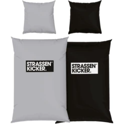 HERDING Ropa De Cama Street Kicker Gris-negro 155 X 220 Cm