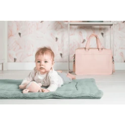 Jollein Manta De Gateo River Knit Ash Green 80x100 Cm -Bebé Muebles Tienda jollein manta de gateo river knit ash green 80x100 cm a282965 2