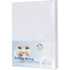 JULIUS ZÖLLNER Sábana Ajustable Para Cambiador Rizo Blanco -Bebé Muebles Tienda julius zoellner sabana ajustable para cambiador rizo blanco a194713 2