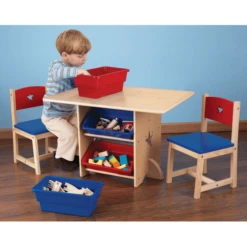 KidKraft® Conjunto De Mesa Y Sillas Estrellas Natural/ Colorido -Bebé Muebles Tienda kidkraft conjunto de mesa y sillas estrellas natural colorido a220364 2