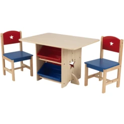 KidKraft® Conjunto De Mesa Y Sillas Estrellas Natural/ Colorido