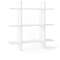 Kids Concept ® Estante De Pared De 3 Niveles 70 X 70 Cm, Blanco