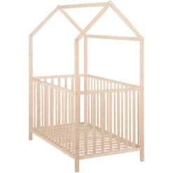 Kindsgard Cama Casa Lillehus 70 X 140 Cm Nature -Bebé Muebles Tienda kindsgard cama casa lillehus 70 x 140 cm nature a337564 4