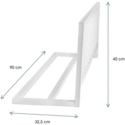 Kindsgard Protector De Cama Frakant Blanco 90 Cm -Bebé Muebles Tienda kindsgard protector de cama frakant blanco 90 cm a350531 1