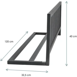 Kindsgard Protector De Cama Frakant Gris 120 Cm -Bebé Muebles Tienda kindsgard protector de cama frakant gris 120 cm a350536 1