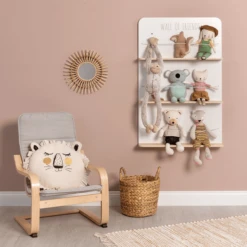 MUSTERKIND ® Estantería Para Peluches Picea Blanco/madera -Bebé Muebles Tienda musterkind estanteria para peluches picea blanco madera a326645 3