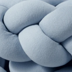 Nordic Coast Company Protector Nido Trenza Jersey Azul Claro -Bebé Muebles Tienda nordic coast company protector nido trenza jersey azul claro a330992 3