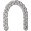 Nordic Coast Company Protector Para Cuna Trenza Jersey Grey -Bebé Muebles Tienda nordic coast company protector para cuna trenza jersey grey a316456