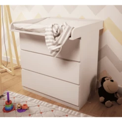 Polini Cambiador Infantil Para IKEA Malm Hemnes Y Nordli Blanco -Bebé Muebles Tienda polini cambiador infantil para ikea malm hemnes y nordli blanco a375762 4