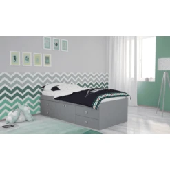 Polini Kids Cama Nido Juvenil Simple 3100 Gris -Bebé Muebles Tienda polini kids cama nido juvenil simple 3100 gris a261484 2