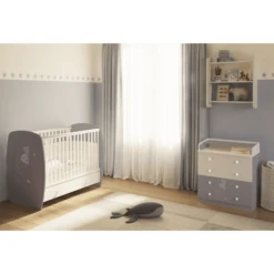 Polini Kids Mueble Cambiador French Amis 1580 Blanco-gris -Bebé Muebles Tienda polini kids mueble cambiador french amis 1580 blanco gris a272382 2