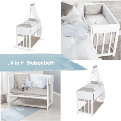 Roba Cuna Mecedora Indibär 4 En 1 Blanca -Bebé Muebles Tienda roba cuna mecedora indibaer 4 en 1 blanca a303895 2