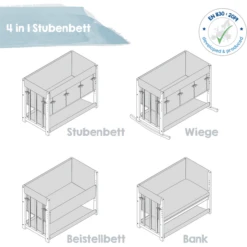 Roba Cuna Mecedora Star Magic 4 En 1 Nature -Bebé Muebles Tienda roba cuna mecedora star magic 4 en 1 nature a303892 2