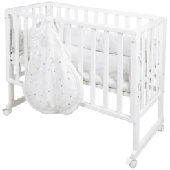 Roba Cuna Moisés Safe Asleep® 3 En 1 Estrellitas Blanco