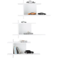 Roba Estantería De Pared Juego De 3 Nordic Blanco -Bebé Muebles Tienda roba estanteria de pared juego de 3 nordic blanco a317216 3