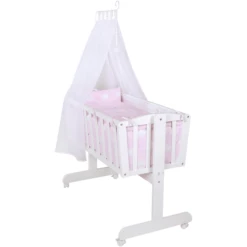 Roba Juego Cuna Mecedora Blanco Pequeño Rosa -Bebé Muebles Tienda roba juego cuna mecedora blanco pequeno rosa a245750 2