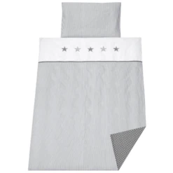 SCHARDT Ropa De Cama 2 Uds. Gris Estrella -Bebé Muebles Tienda schardt ropa de cama 2 uds gris estrella a104571 2