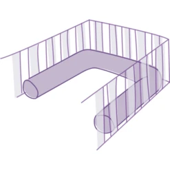 Träumeland Protector Para Cuna Twister Azul -Bebé Muebles Tienda traeumeland protector para cuna twister azul a408871 3