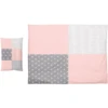 Ullenboom Conjunto De Ropa De Cama Para Niños Rosa Gris 135 X 100 Cm + 40 X 60 Cm
