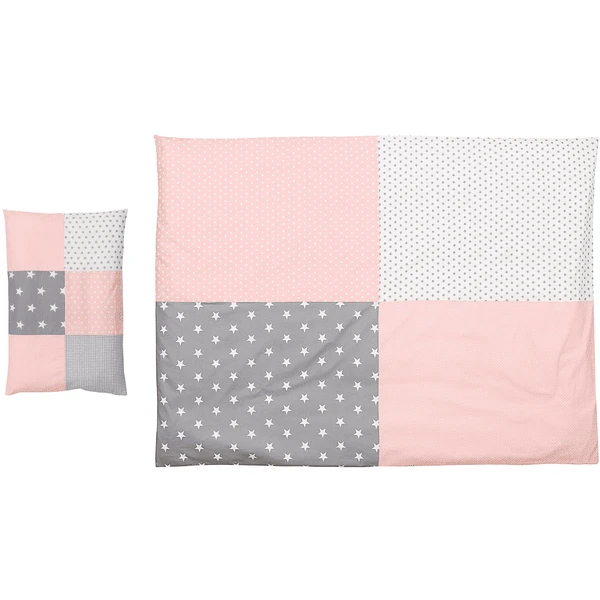 Ullenboom Conjunto De Ropa De Cama Para Niños Rosa Gris 135 X 100 Cm + 40 X 60 Cm 3 Ullenboom Conjunto De Ropa De Cama Para Niños Rosa Gris 135 X 100 Cm + 40 X 60 Cm